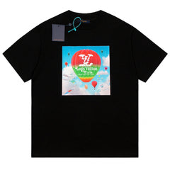 Louis Vuitton Hot Air Balloon Print T-Shirt Oversized
