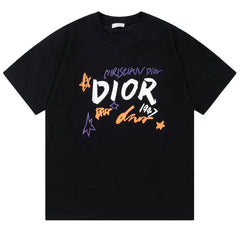 Dior Letter Print T-Shirt Oversize