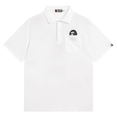 BAPE A BATHING Ape Head Logo Polo T-Shirt