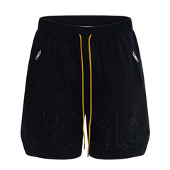 RHUDE Logo-Print Drawstring Swim Shorts