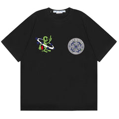Off White Alien Pattern T-Shirts