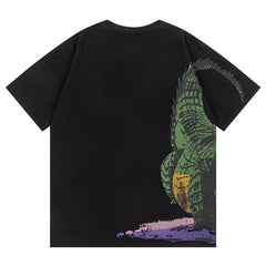Off White Animal Printed Crewneck T-Shirts