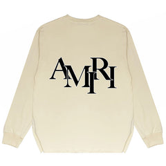 Amiri Letter Print Long Sleeve T-Shirts