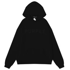 Purple Brand Logo Letter Hoodies