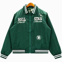 Hellstar  Embroidery Cotton Baseball Jacket