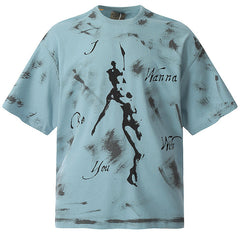 Gallery Dept.Mud Dyed Hand Painted T-Shirts