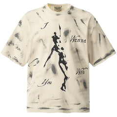 Gallery Dept.Mud Dyed Hand Painted T-Shirts