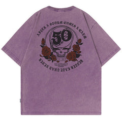 MODP TKPA Street preppy print distressed T-shirt