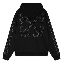 OFF WHITE Paint Arrow Hoodie Oversize