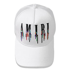 AMIRI Paint Drip Core Logo Trucker Caps