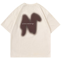 MODP TIFO Letter Print T-Shirts