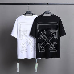 OFF WHITE Three-Dimensional Arrow Pattern T-Shirts