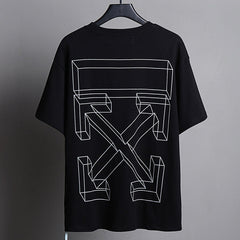 OFF WHITE Three-Dimensional Arrow Pattern T-Shirts