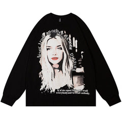 MODP SMKLIFE Portrait Print Sweatshirts