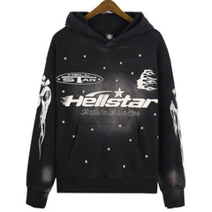 Hellstar Racer Hoodie Vintage Black