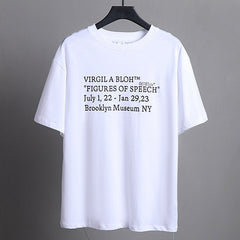 OFF WHITE Creative Letter Arrow Pattern T-Shirts