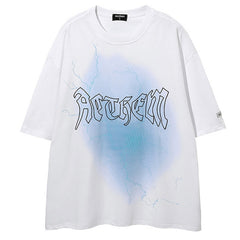 MODP TIFO Letter Print T-Shirts