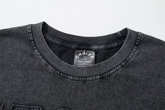 MODP TKPA Street preppy print distressed T-shirt