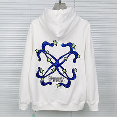 Off-White Alien Pattern Arrow Hoodies
