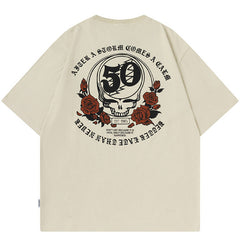 MODP TKPA Street preppy print distressed T-shirt