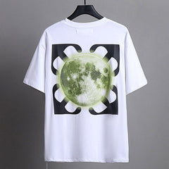 OFF WHITE Moon Arrow Pattern T-Shirts