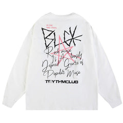 MODP SMKLIFE Letter Printing Sweatshirts