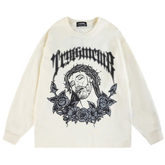 MODP SMKLIFE Portrait Print Sweatshirts