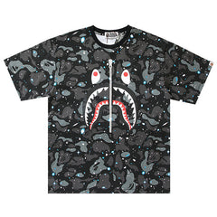 BAPE Glow Color Camo Shark T-Shirts