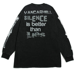 MODP Skeleton heart print Sweatshirts