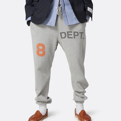 Gallery Dept. Grey Deep Logo Cotton Blend Joggers