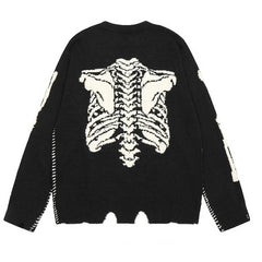Saint Michael Skull Bones Skeleton Sweaters