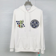 Off-White Alien Pattern Arrow Hoodies