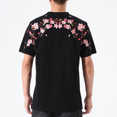 Sakura Embroidered Shirt Black