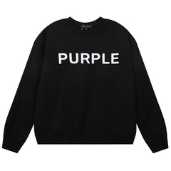 Purple Brand Logo Letter Sweatshirts