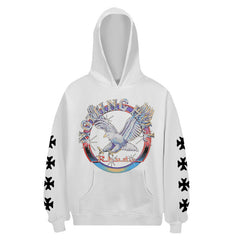 Rhude Eagle Pattern Printed Hoodie