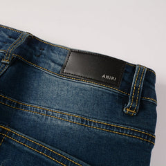Amiri Side Straight Strips Rips Skinny Jeans #6905