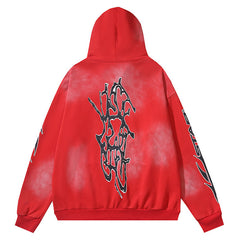 Hellstar Studios Washed Distressed Hoodie