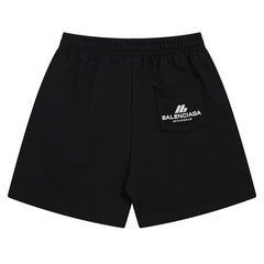 Balenciaga Logo Printed Knit Shorts